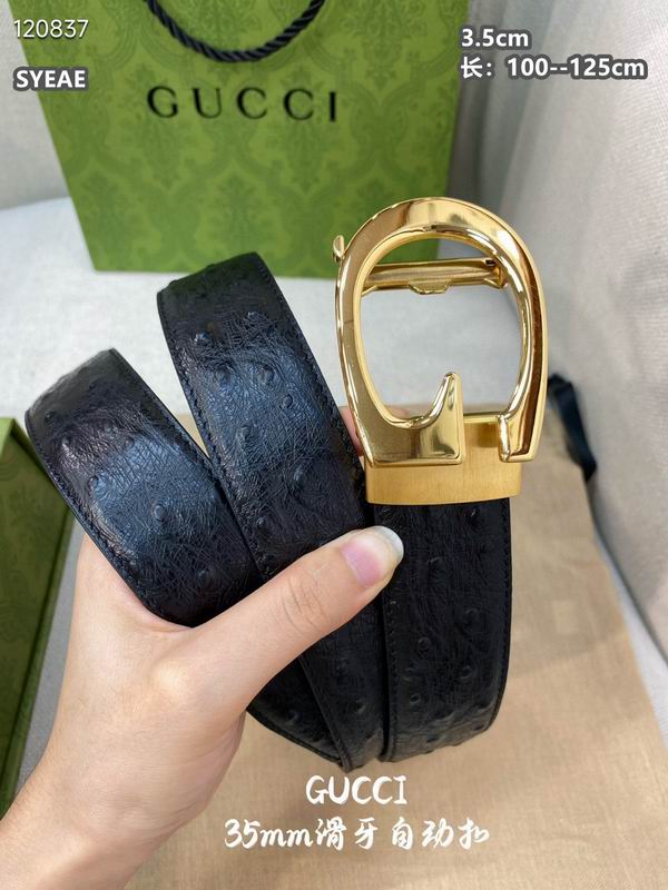 Gucci belt 自动扣 35mmX100-125cm 8L (7)