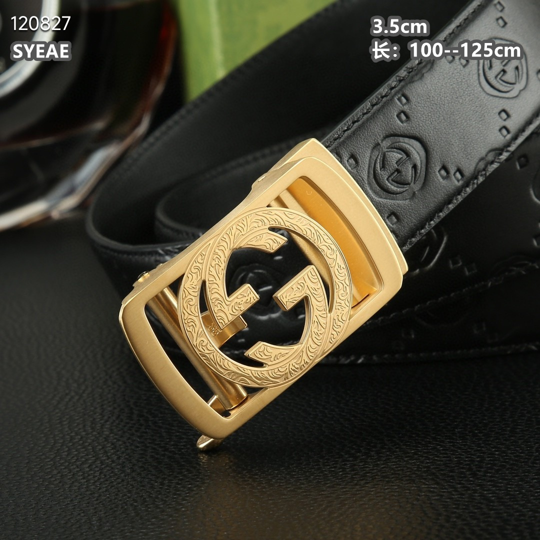 Gucci belt 自动扣 35mmX100-125cm 8L (7)