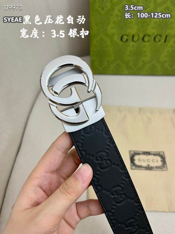 Gucci belt 自动扣 35mmX100-125cm 8L  (4)