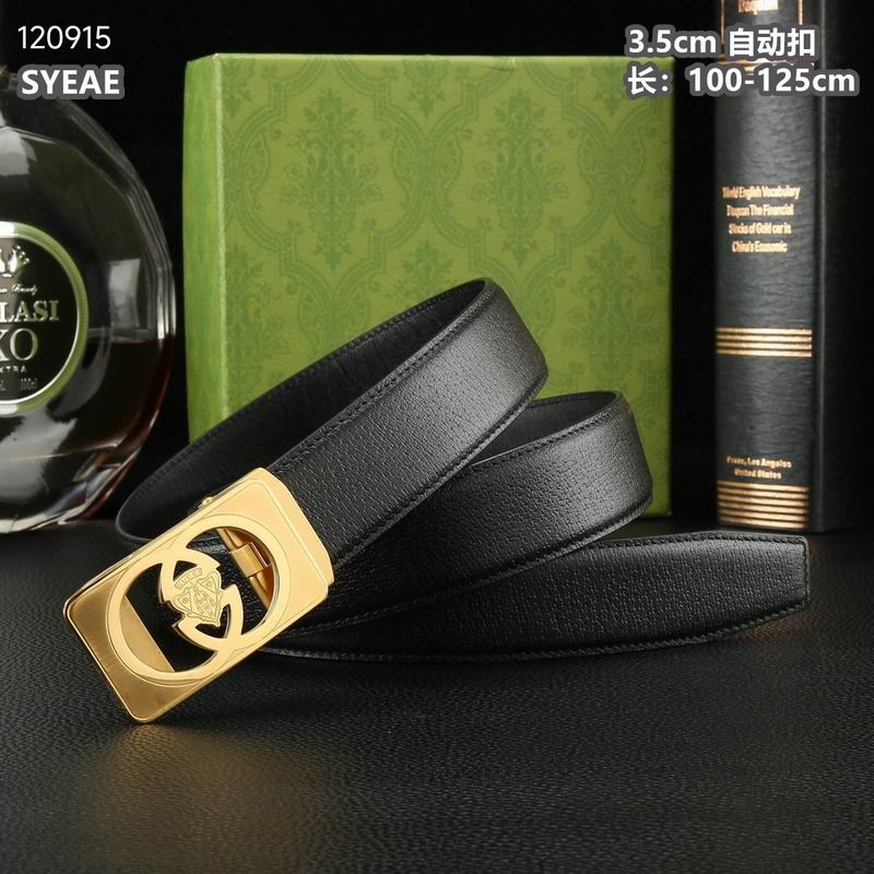 Gucci belt 自动扣 35mmX100-125cm 8L  (5)