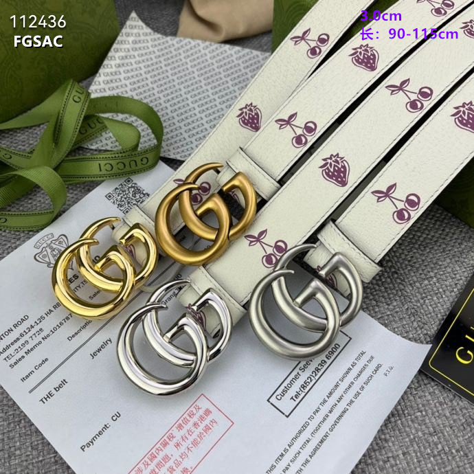 Gucci belt 30mmX90-115cm 8L (31)