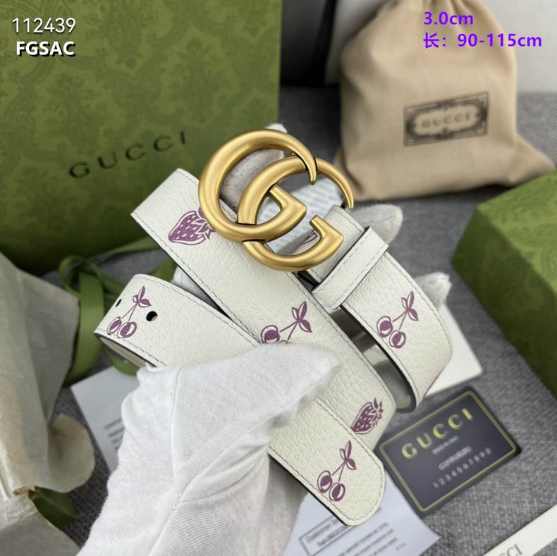 Gucci belt 30mmX90-115cm 8L (38)