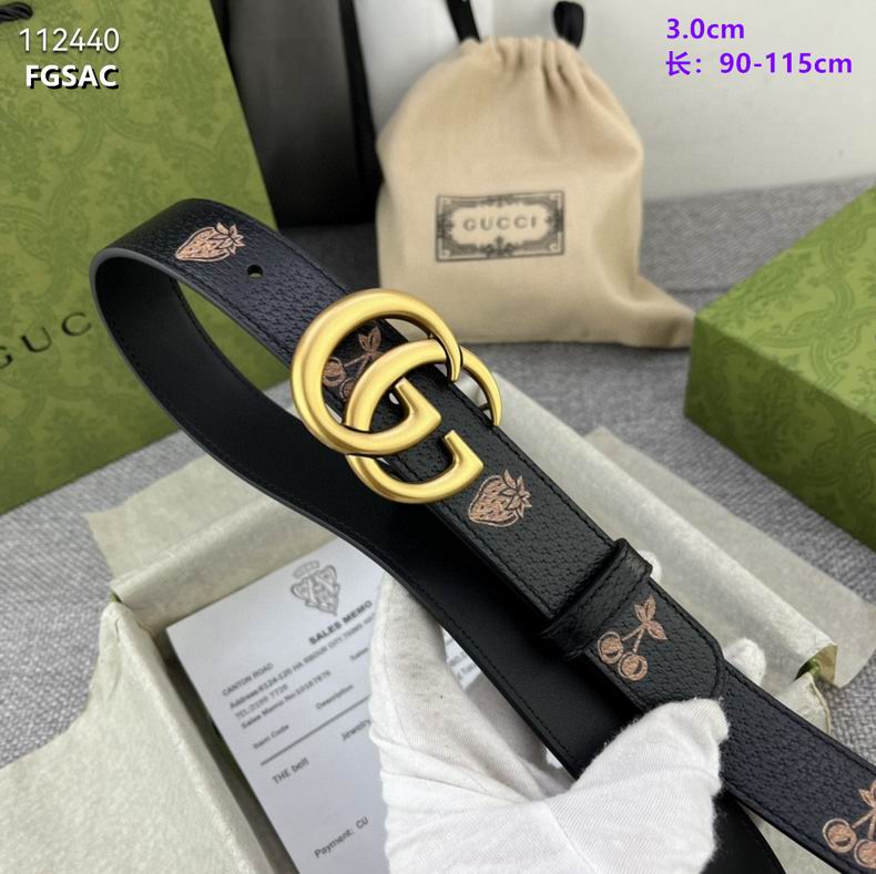 Gucci belt 30mmX90-115cm 8L (42)