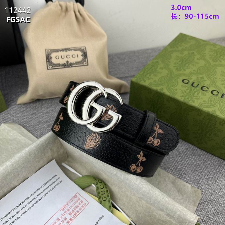 Gucci belt 30mmX90-115cm 8L (44)