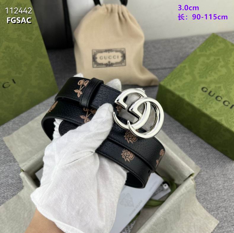Gucci belt 30mmX90-115cm 8L (45)