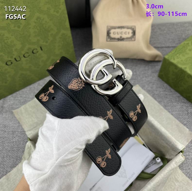 Gucci belt 30mmX90-115cm 8L (47)