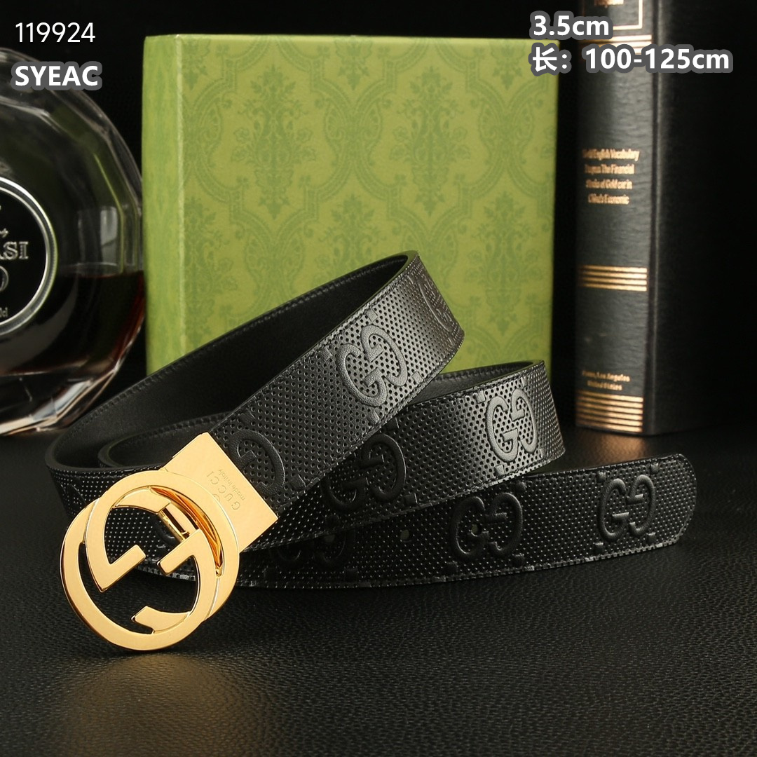 Gucci belt 35mmX100-125cm 8L (5)