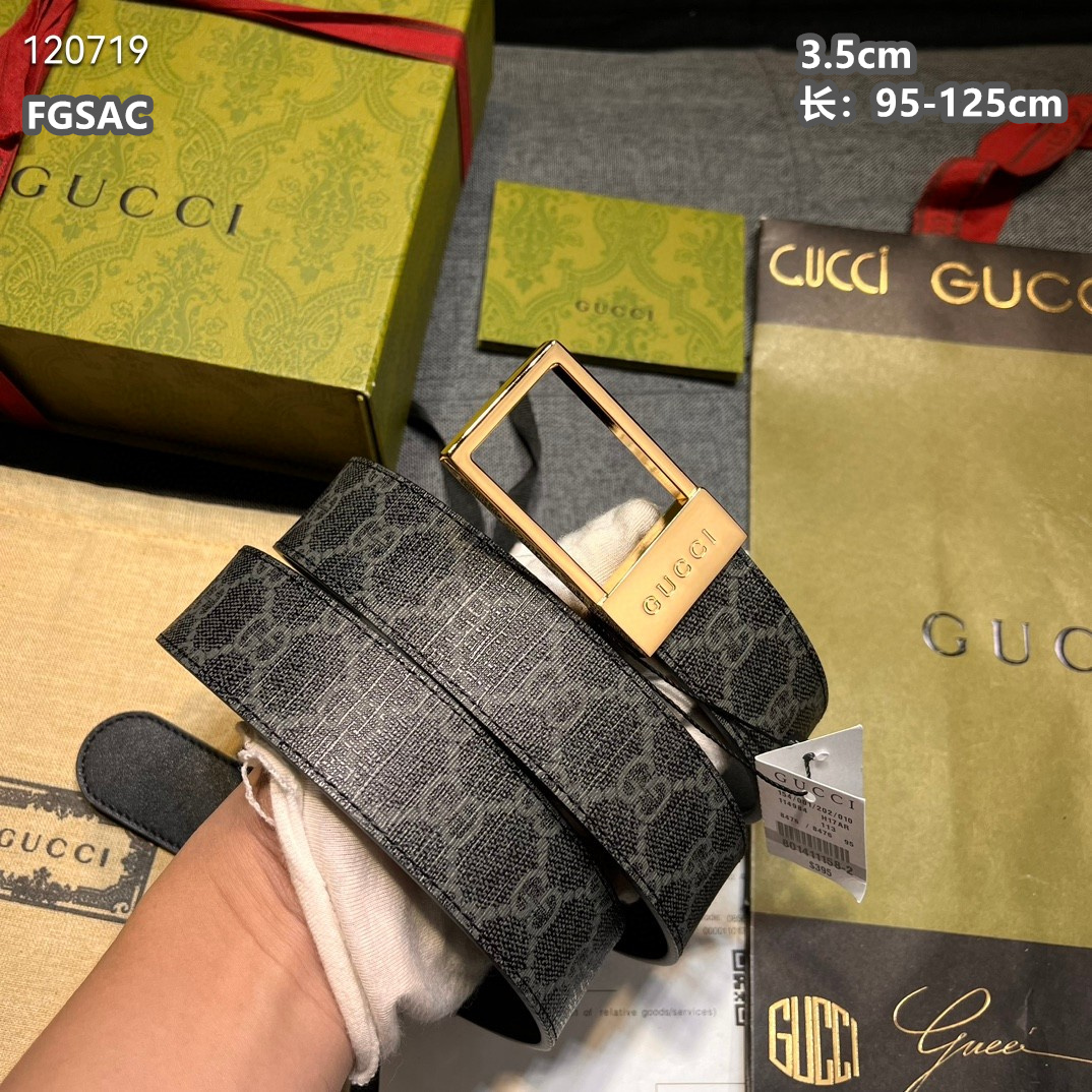 Gucci belt 35mmX95-125cm 8L (25)