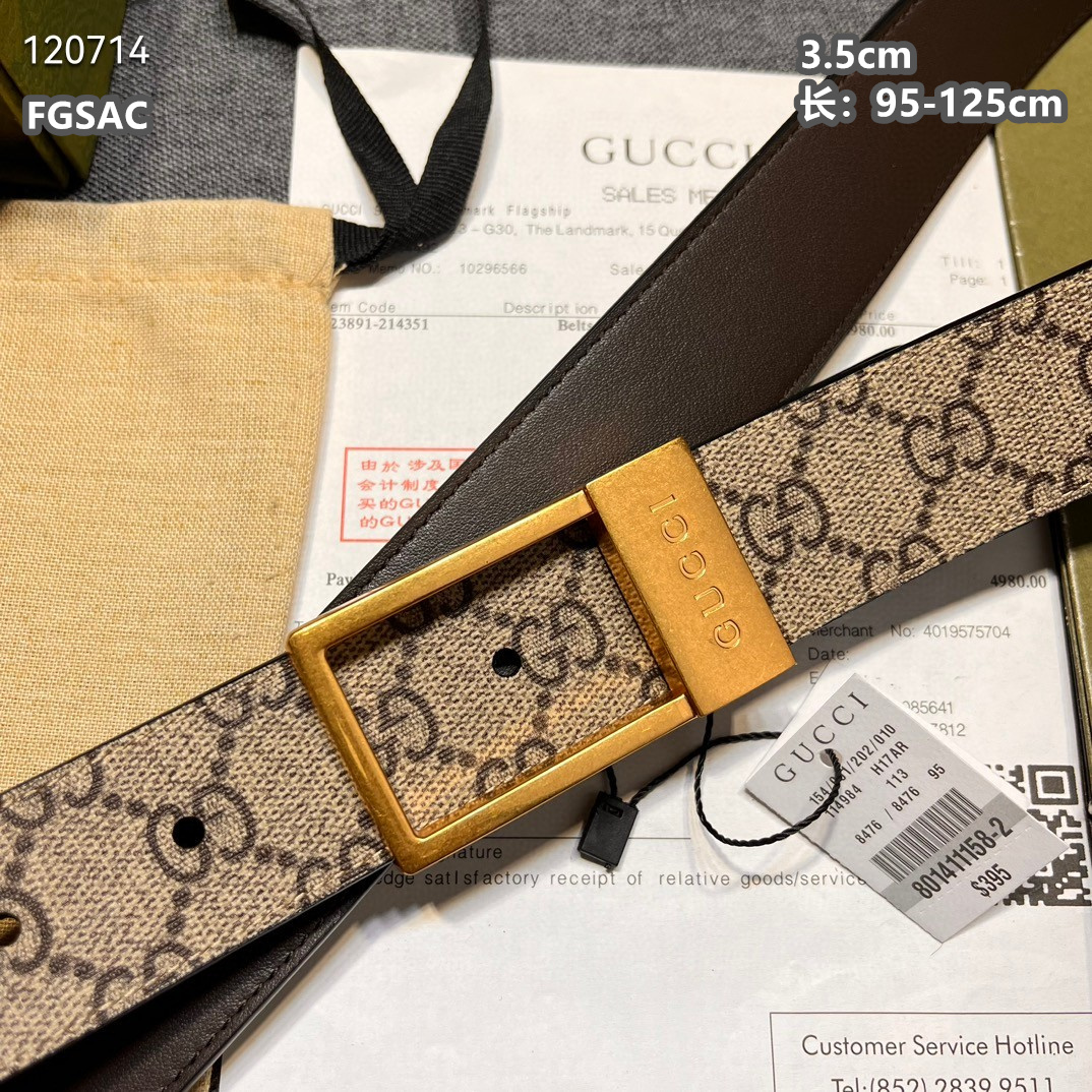 Gucci belt 35mmX95-125cm 8L (5)