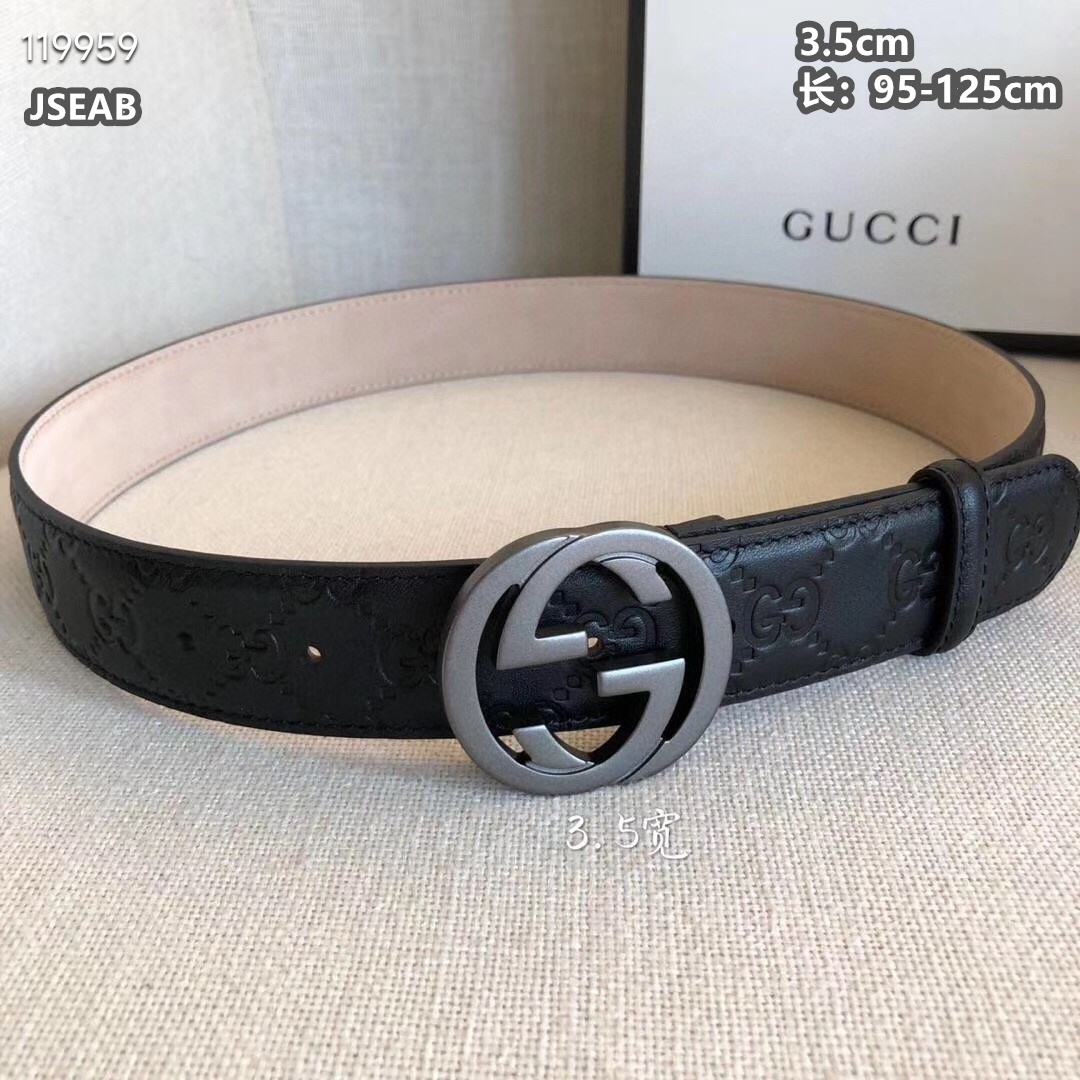 Gucci belt 35mmX95-125cm 8L  (11)