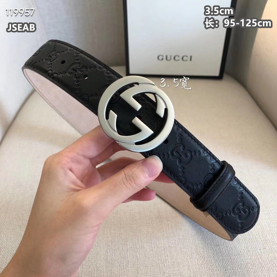 Gucci belt 35mmX95-125cm 8L  (2)