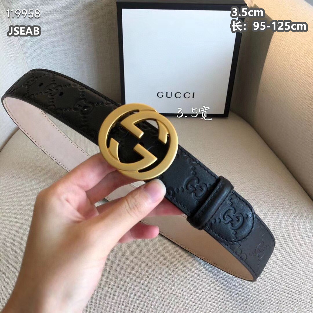Gucci belt 35mmX95-125cm 8L  (6)