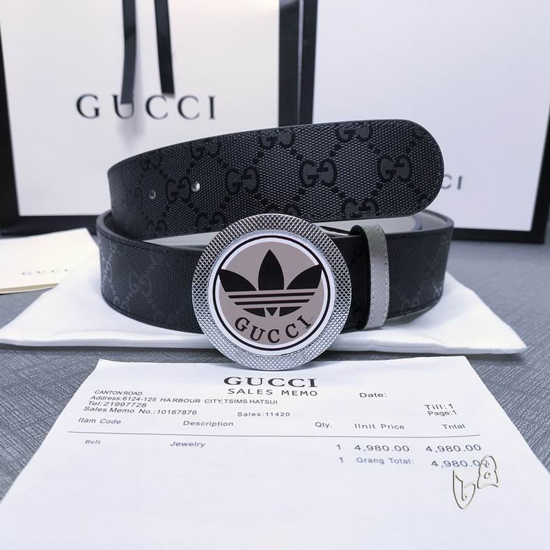 Gucci belt 38mmX80-125cm lb (12)