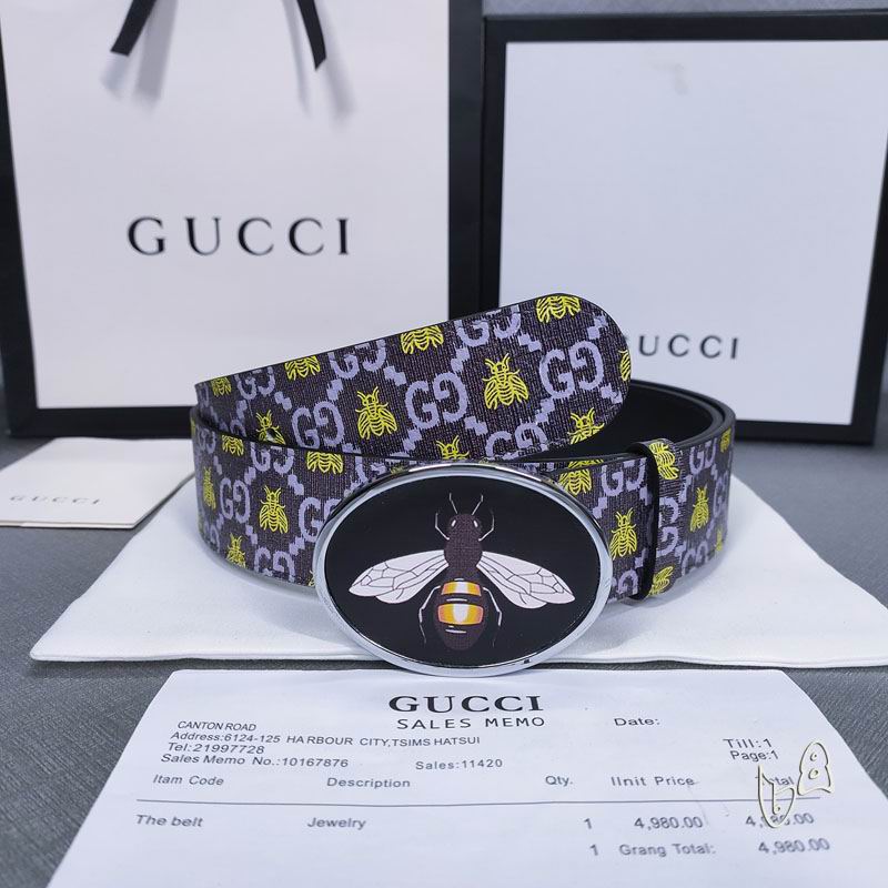 Gucci belt 38mmX80-125cm lb (12)