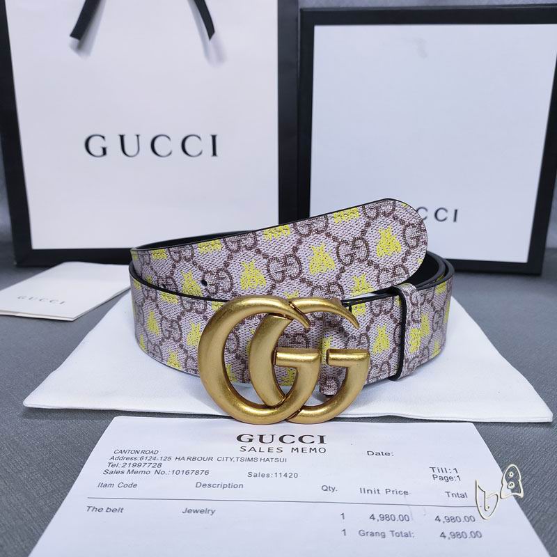 Gucci belt 38mmX80-125cm lb (12)