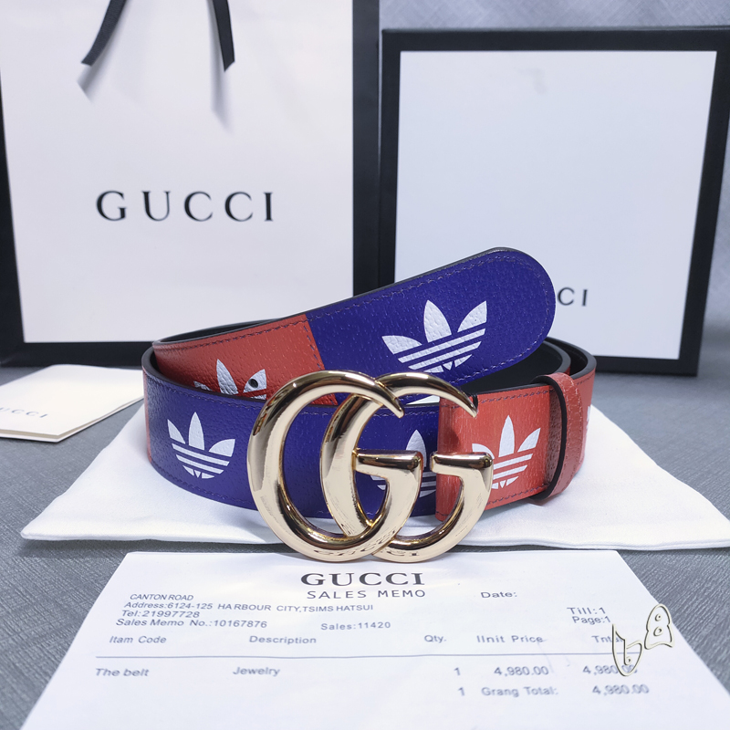 Gucci belt 38mmX80-125cm lb (12)