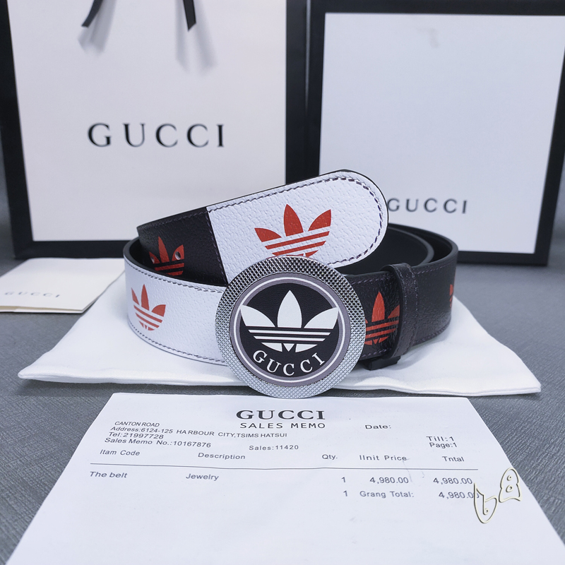 Gucci belt 38mmX80-125cm lb (12)