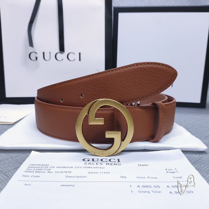 Gucci belt 38mmX80-125cm lb (15)