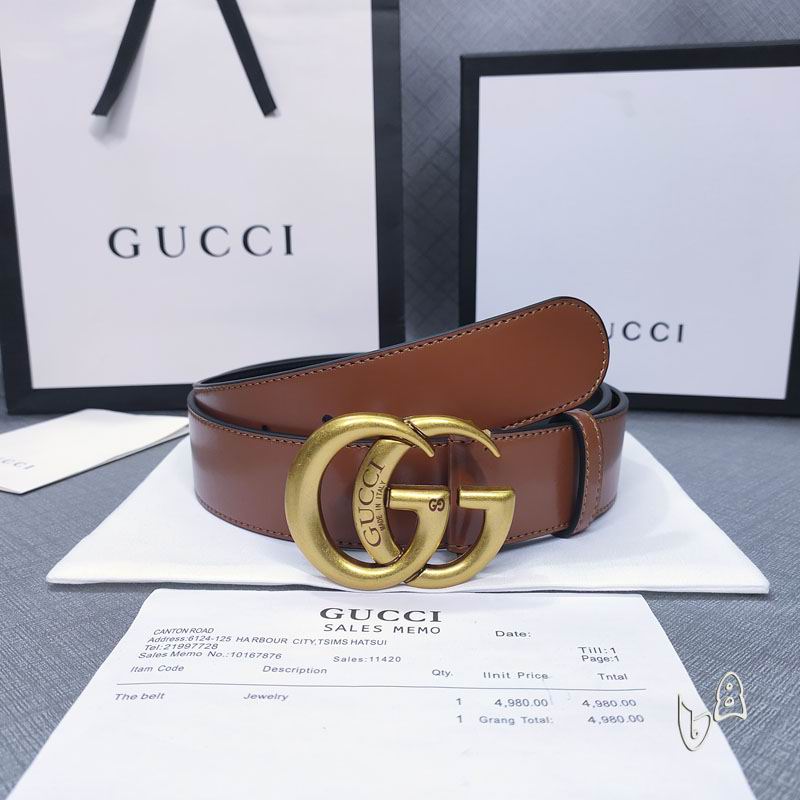 Gucci belt 38mmX80-125cm lb (15)