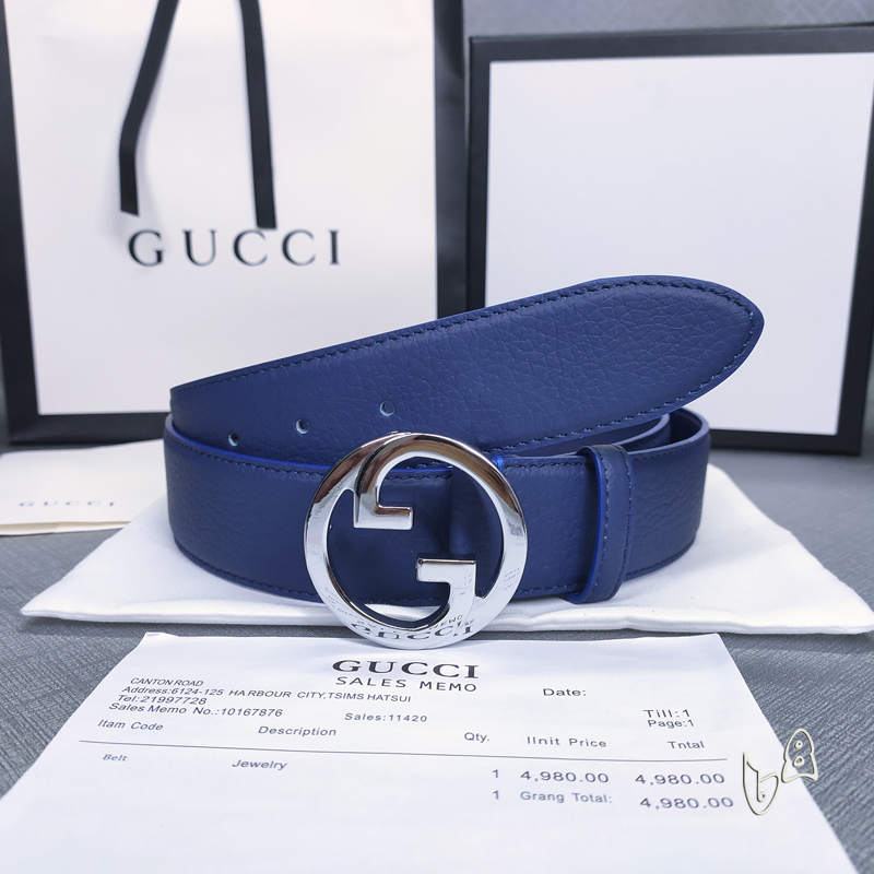 Gucci belt 38mmX80-125cm lb (18)