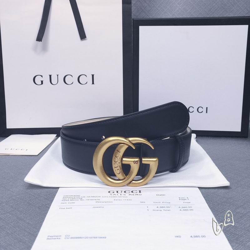 Gucci belt 38mmX80-125cm lb (3)