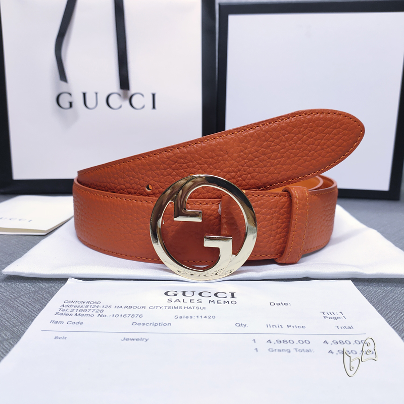 Gucci belt 38mmX80-125cm lb (3)