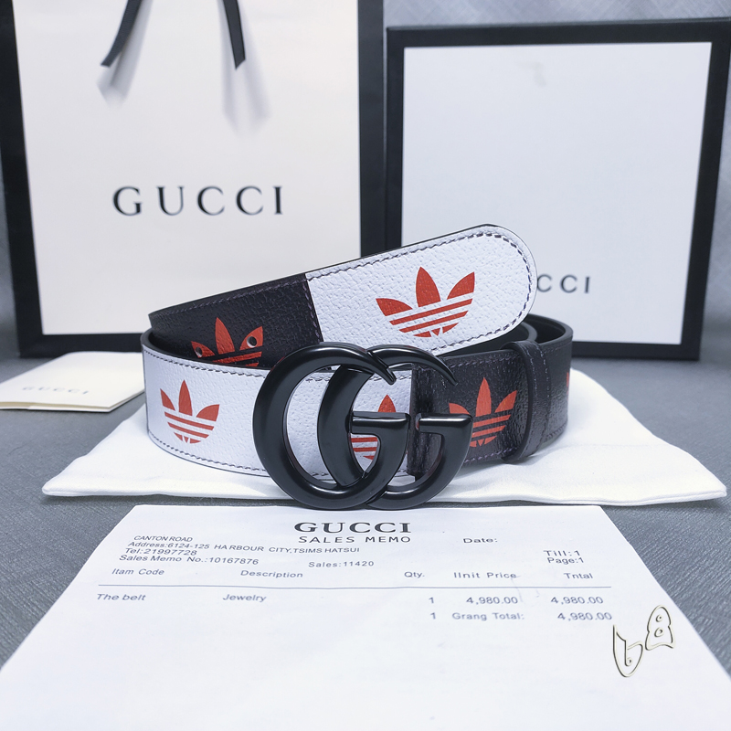 Gucci belt 38mmX80-125cm lb (3)