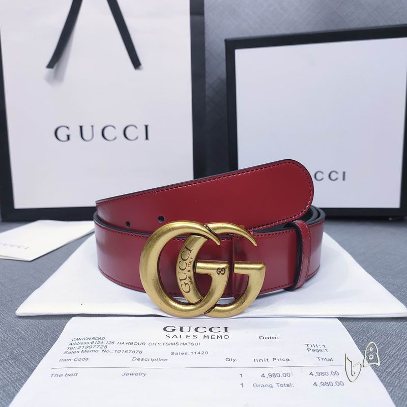 Gucci belt 38mmX80-125cm lb (6)