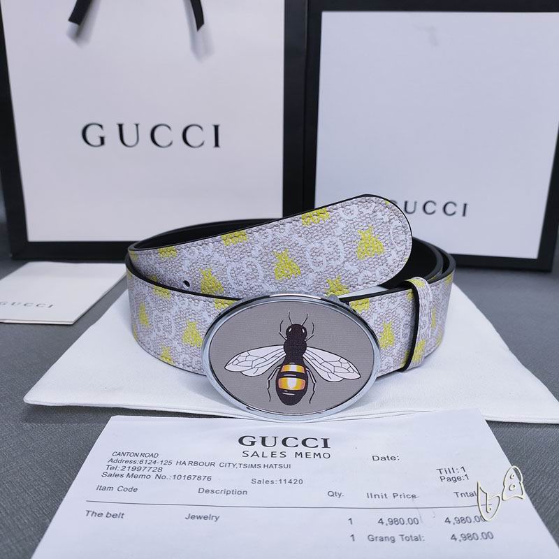 Gucci belt 38mmX80-125cm lb (6)