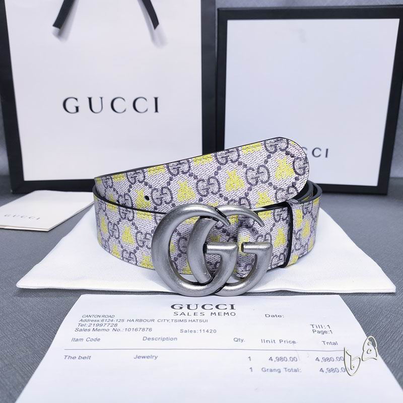Gucci belt 38mmX80-125cm lb (6)