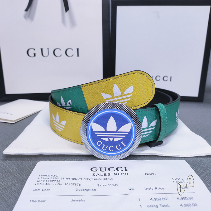 Gucci belt 38mmX80-125cm lb (6)