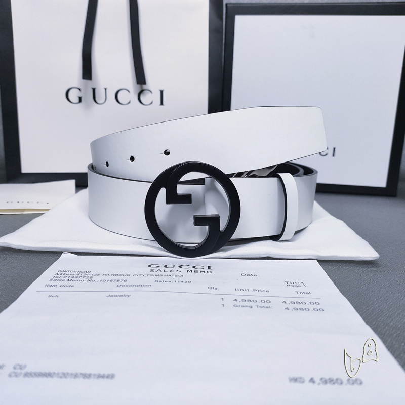 Gucci belt 38mmX80-125cm lb (9)