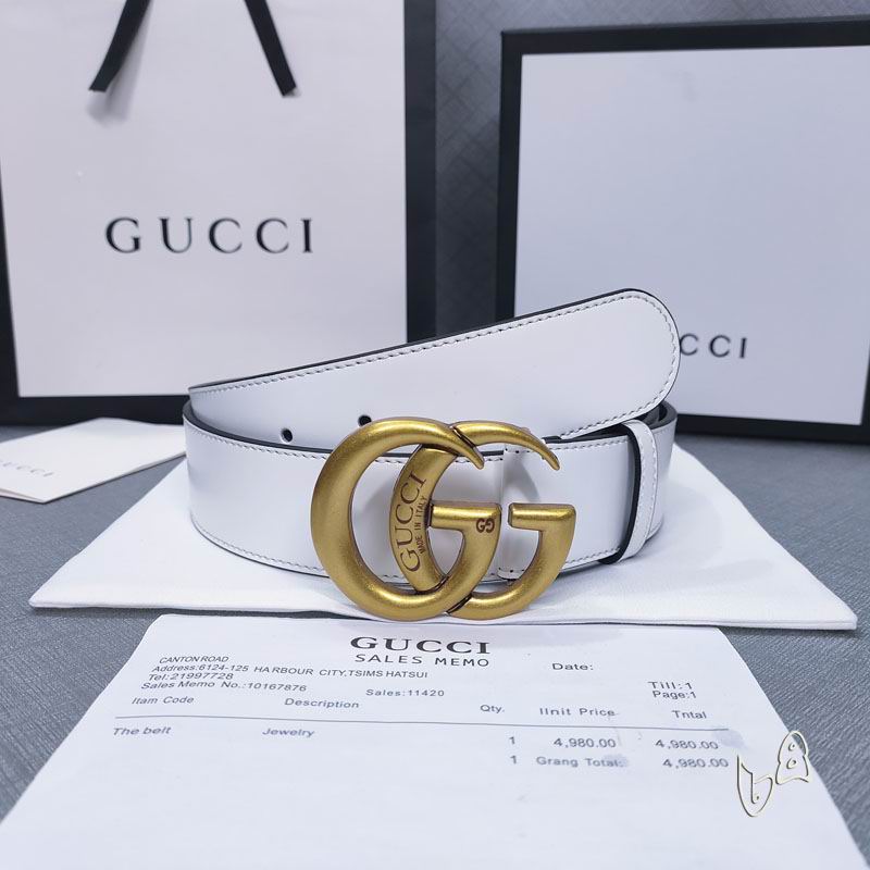 Gucci belt 38mmX80-125cm lb (9)
