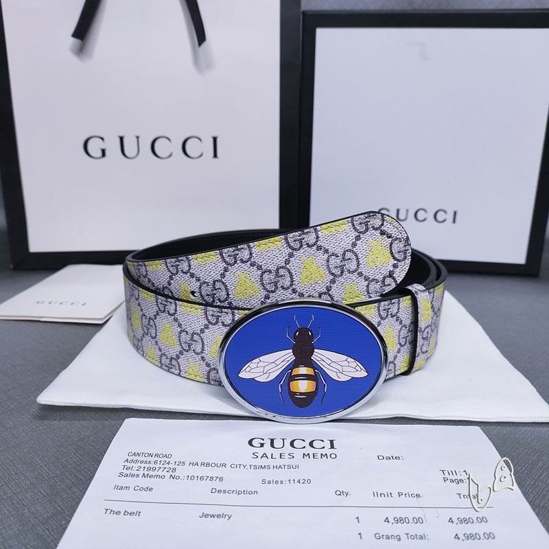 Gucci belt 38mmX80-125cm lb (9)