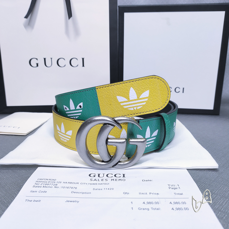Gucci belt 38mmX80-125cm lb (9)