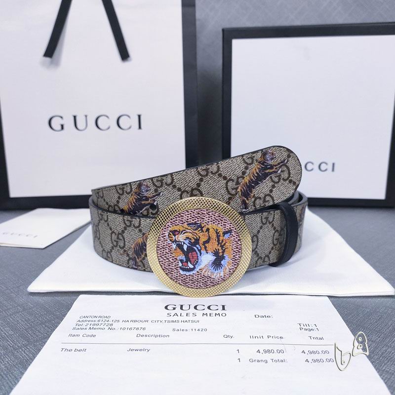 Gucci belt 38mmX80-125cm lb  (12)