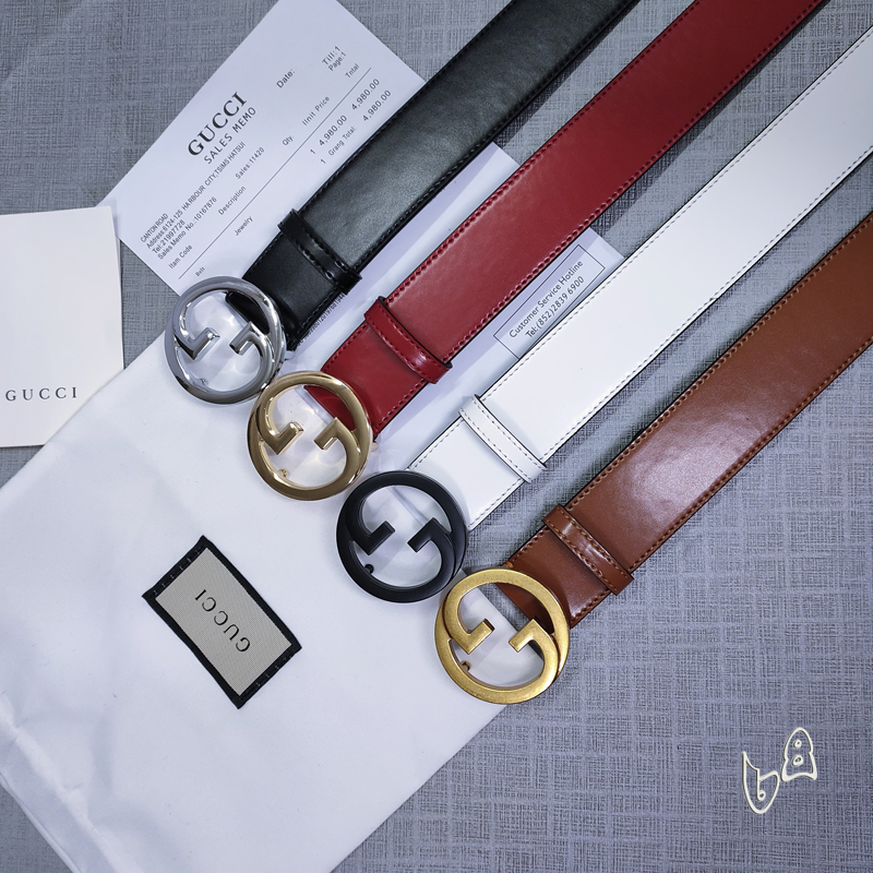 Gucci belt 38mmX80-125cm lb  (13)