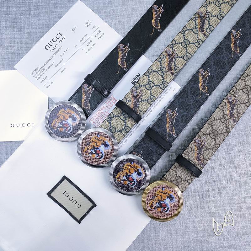 Gucci belt 38mmX80-125cm lb  (13)