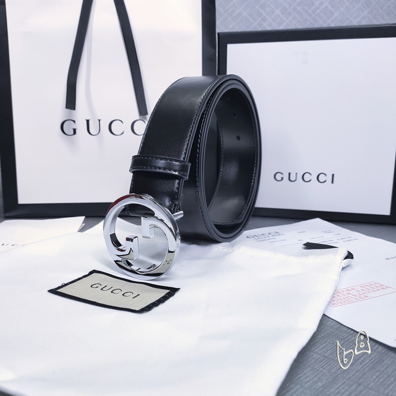 Gucci belt 38mmX80-125cm lb  (2)