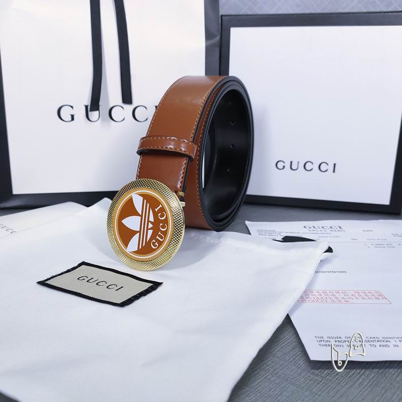 Gucci belt 38mmX80-125cm lb  (2)