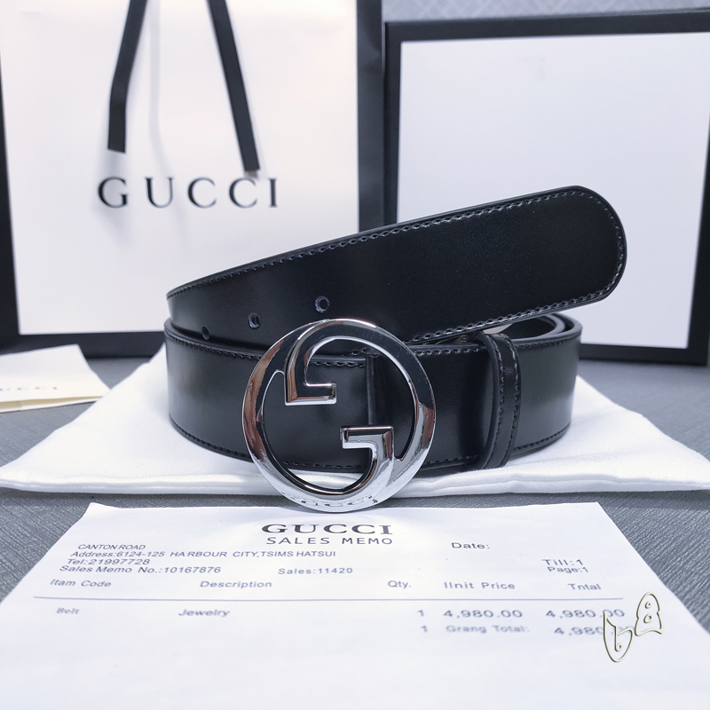 Gucci belt 38mmX80-125cm lb  (3)