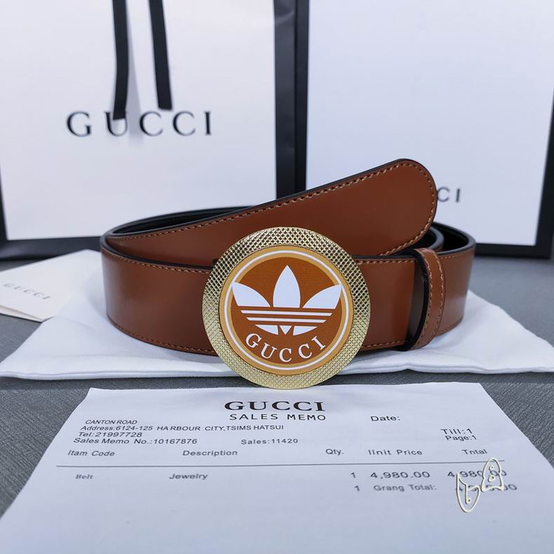 Gucci belt 38mmX80-125cm lb  (3)