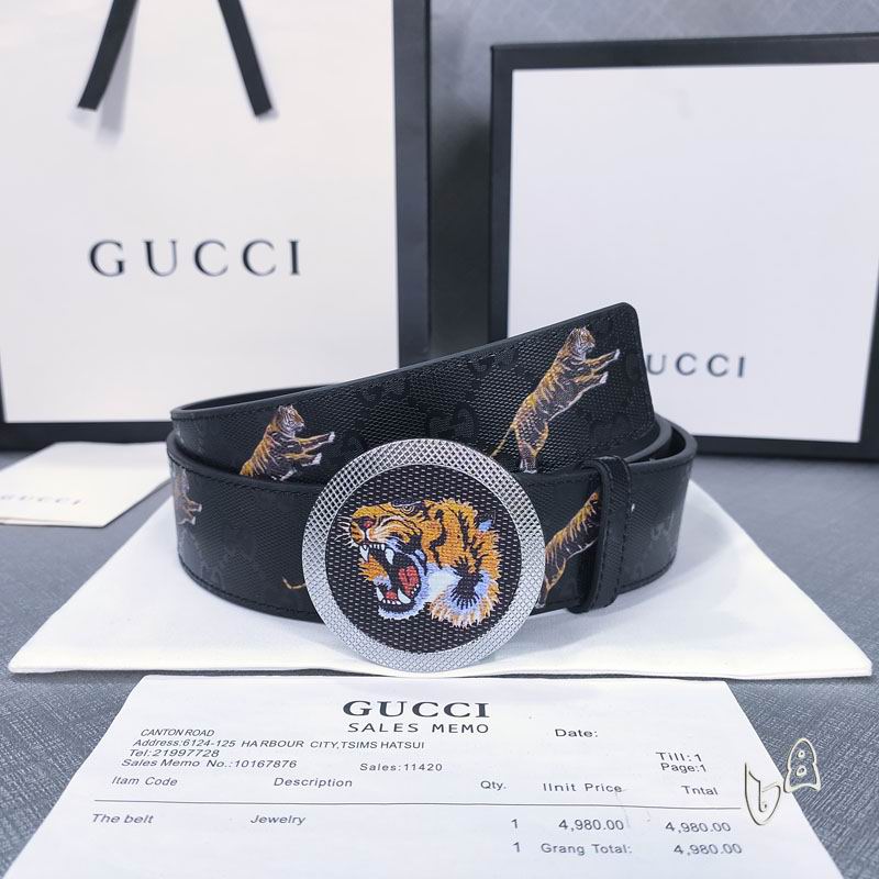 Gucci belt 38mmX80-125cm lb  (3)