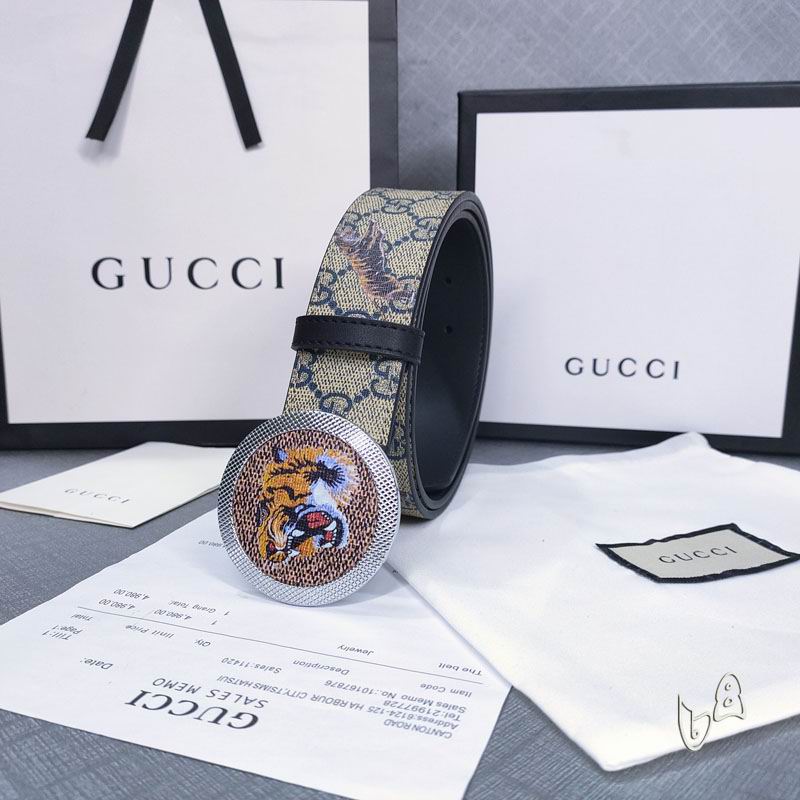 Gucci belt 38mmX80-125cm lb  (5)
