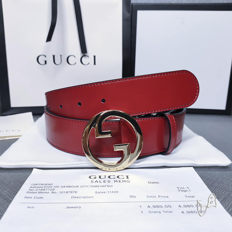 Gucci belt 38mmX80-125cm lb  (6)