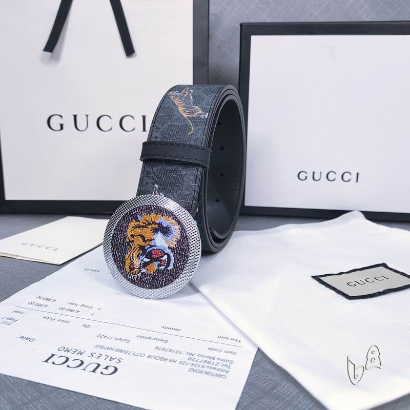 Gucci belt 38mmX80-125cm lb  (8)