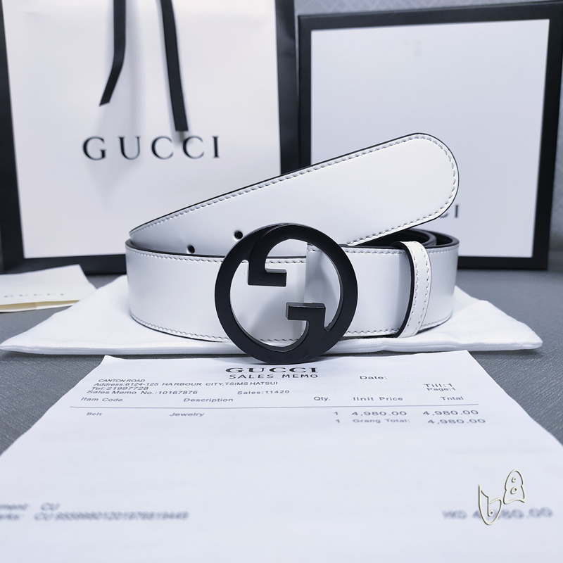 Gucci belt 38mmX80-125cm lb  (9)