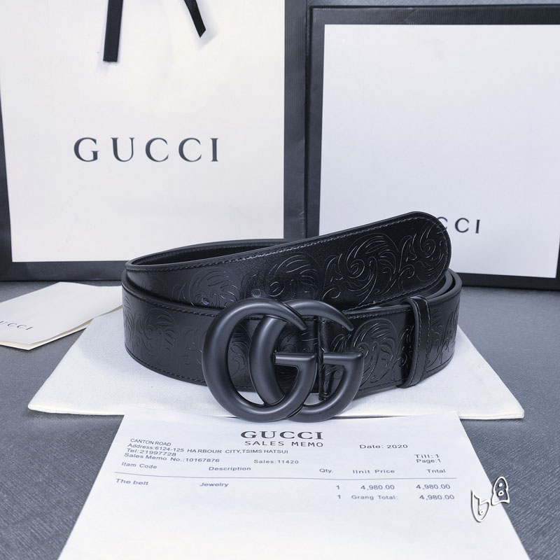 Gucci belt 38mmX90-125cm lb (15)