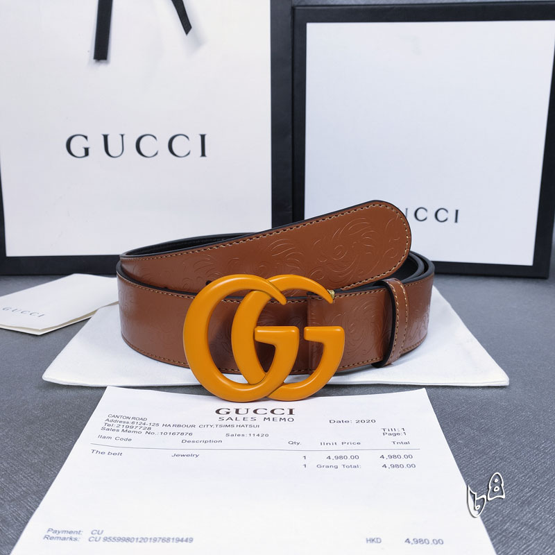 Gucci belt 38mmX90-125cm lb (18)