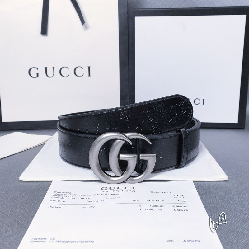 Gucci belt 38mmX90-125cm lb (3)
